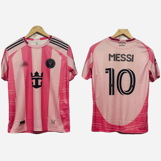 Inter Miami 2025-26 Home kit Messi Half sleeve - Ms Retro Store