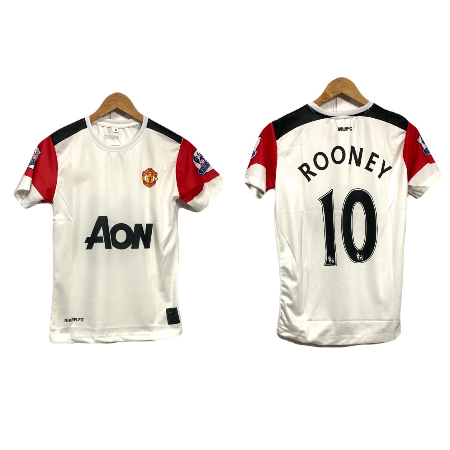 Manchester united 2010/11 Away jersey Rooney Half sleeve  - Ms retro store