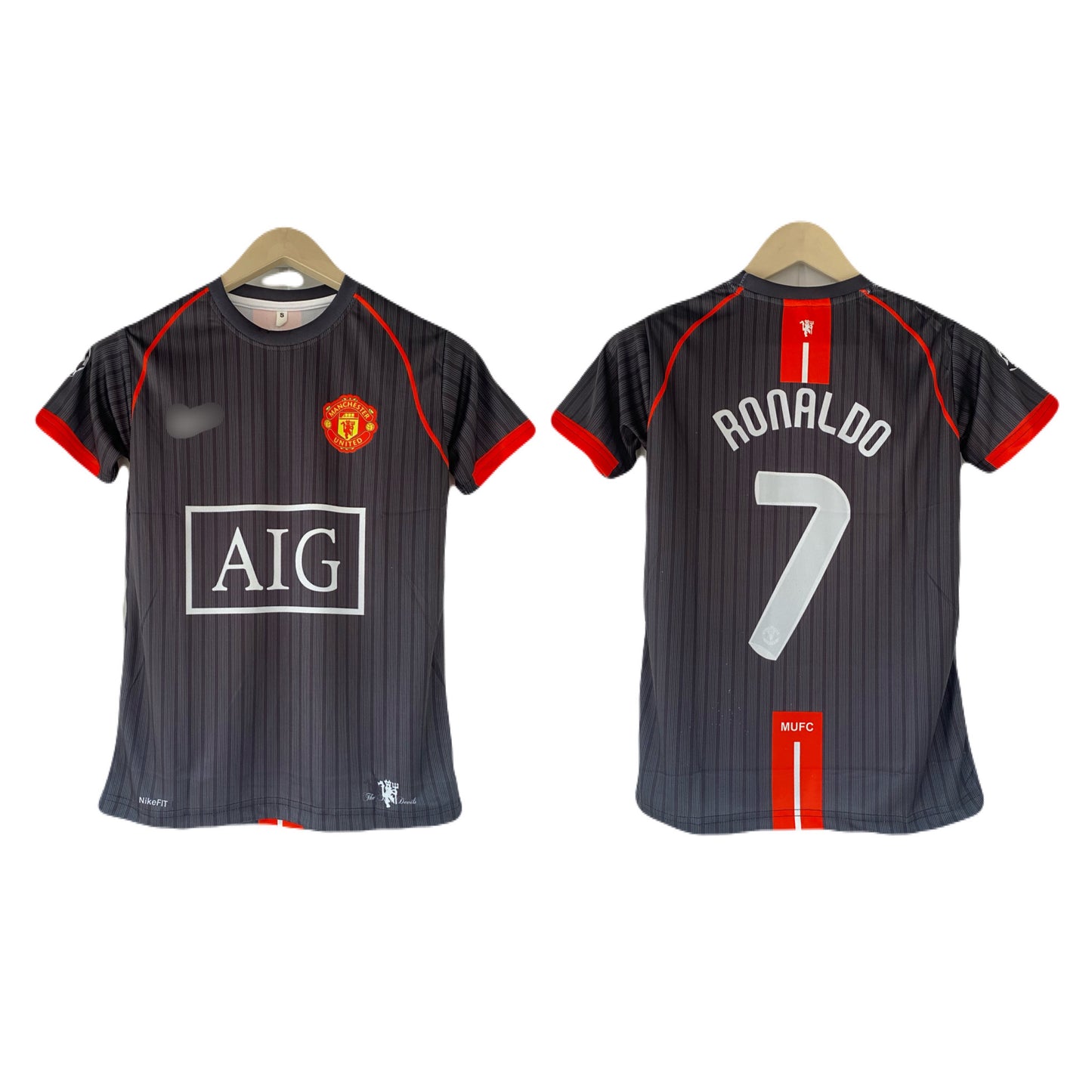 Ronaldo manchester united third Kit Half Sleeve sublimation - P2155