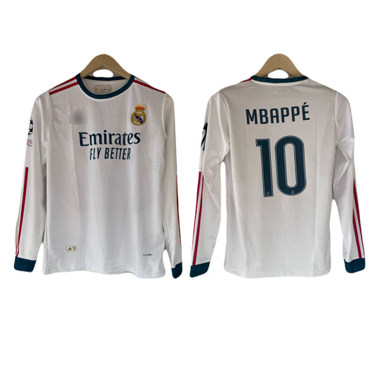 Mbappe Real madrid new seasons home kit full sleeve embroidery -P2245