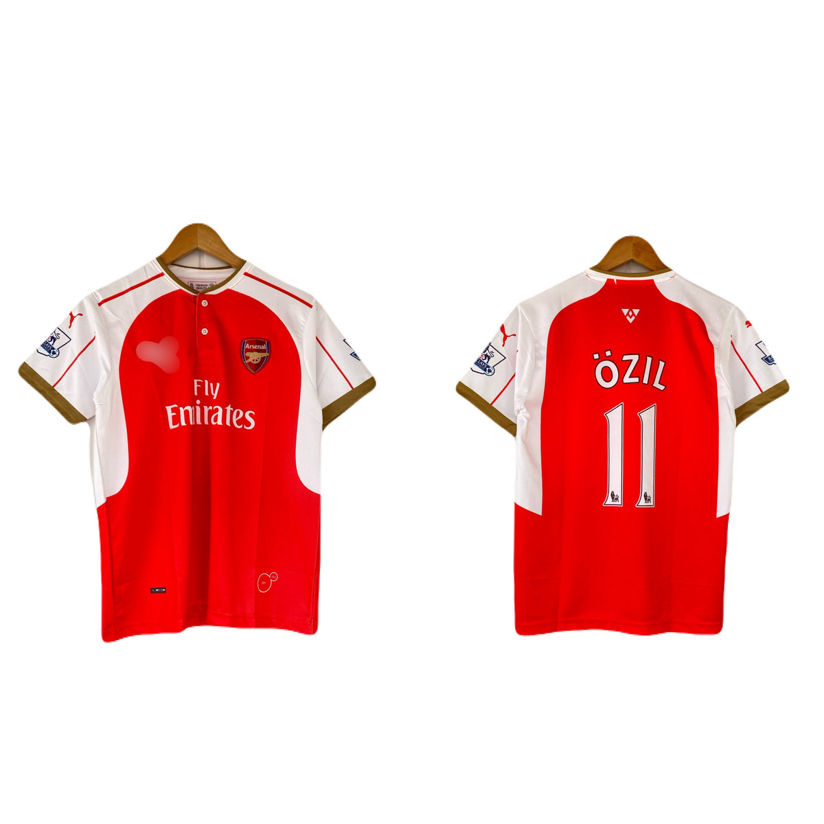 Ozil Arsenal 2015/16 home kit Embroidery chinese collar - P2798