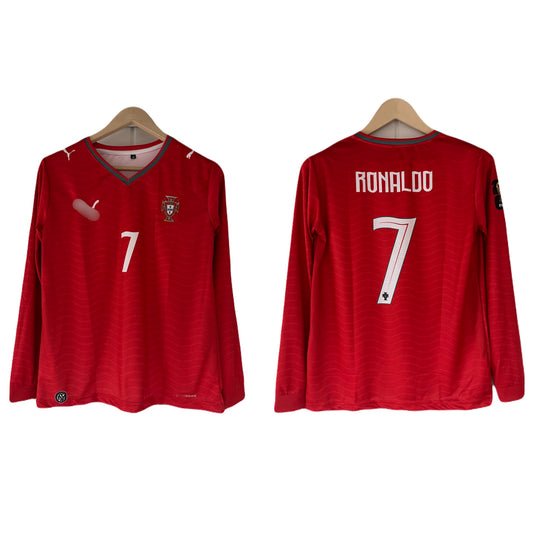 Portugal 2026 worldcup home jersey full sleeve ronaldo Embroidery - P2062