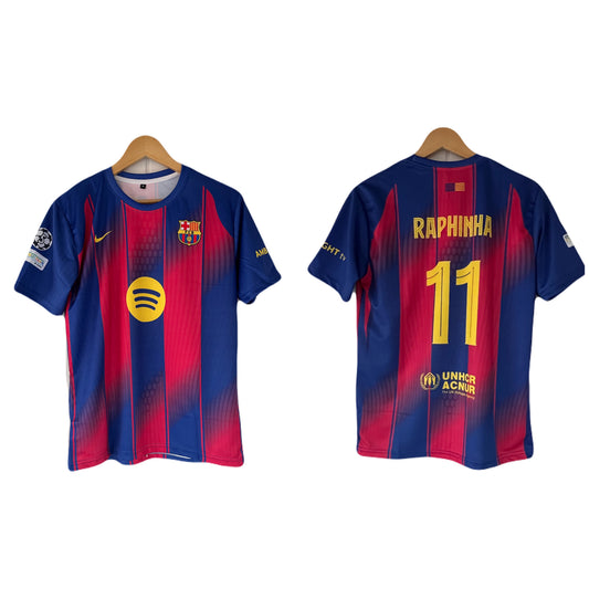 Barcelona 2025 Raphina   Half Sleeve Sublimation  sublimation jersey  - Ms Retro Store