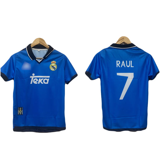 Real Madrid 1999-00 Third kit Raul Half sleeve P513 - Ms Retro Store