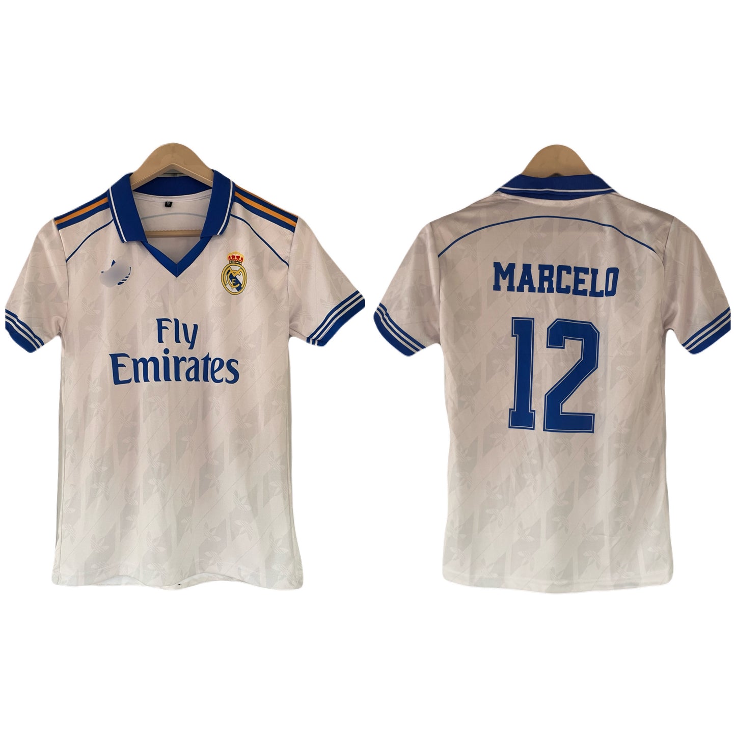 Marcelo Real madrid Home 2012 half sleeve collar jersey -