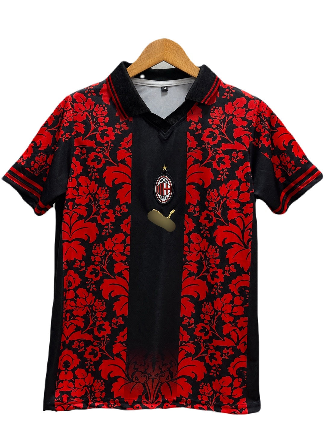 Maldini Ac Milan Billie Edition Half sleeve Collar Embroidery Jersey -