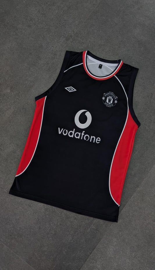 Manchester united beckham sleevless bibs sublimation -P1659 ms retro store