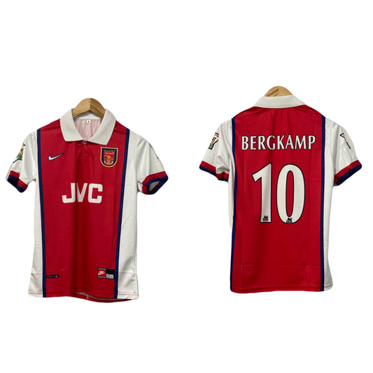 Arsenal 1998-99 Home kit Bergkamp Half sleeve - Ms Retro Store
