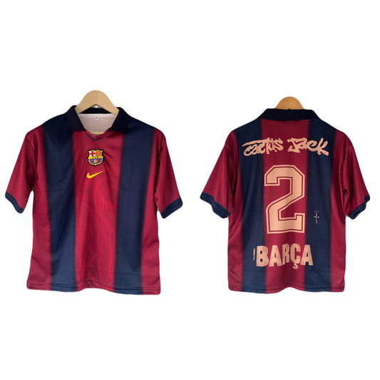 Fc Barcelona Travis cott Embroidery Fivesleeve - P901 -ms retro store