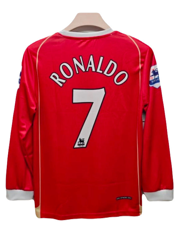 Manchester united 2006/07 home full sleeve jersey Ronaldo p3