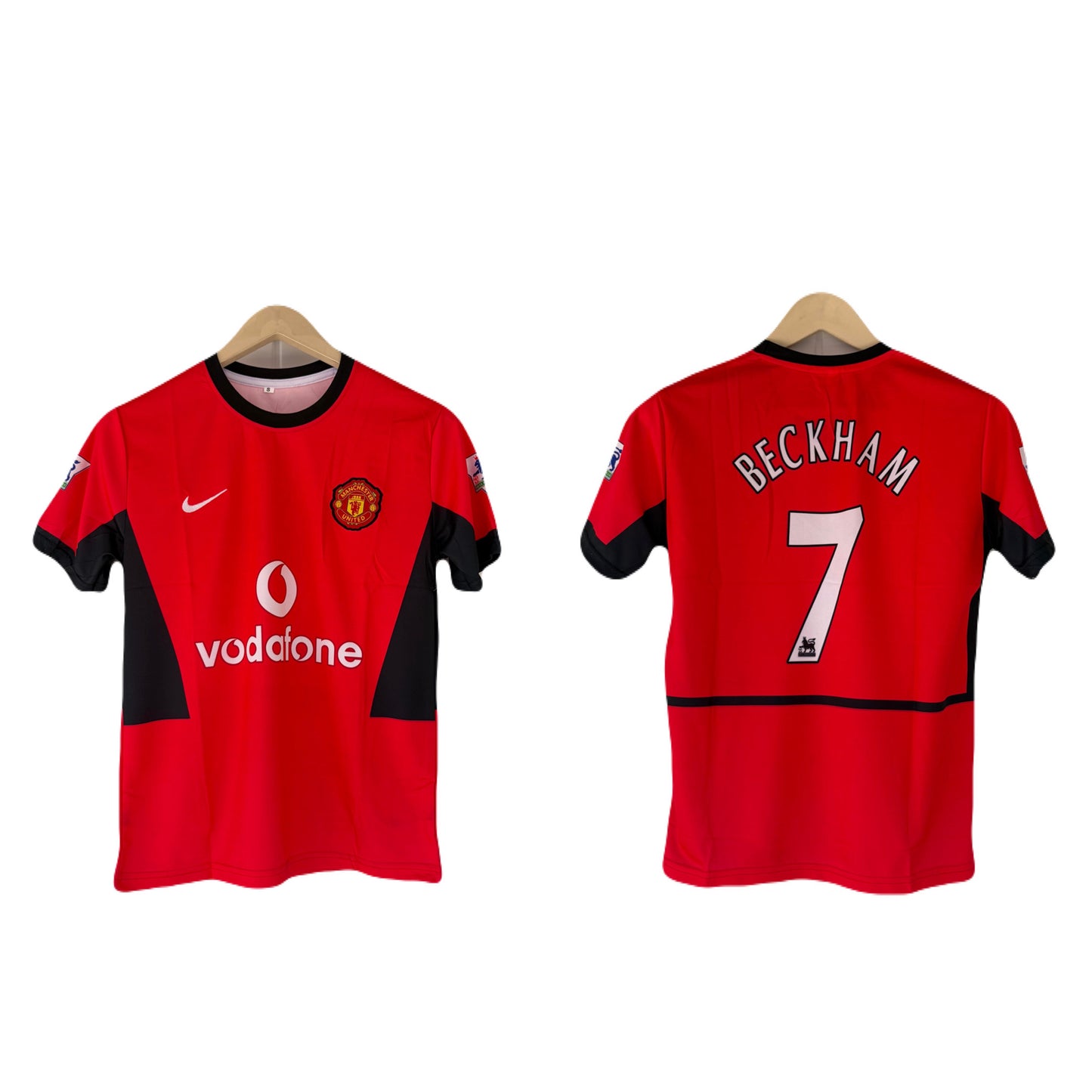 Manchester united 2004  Home jersey Beckham half sleeve embroidery - P1617 ms retro store