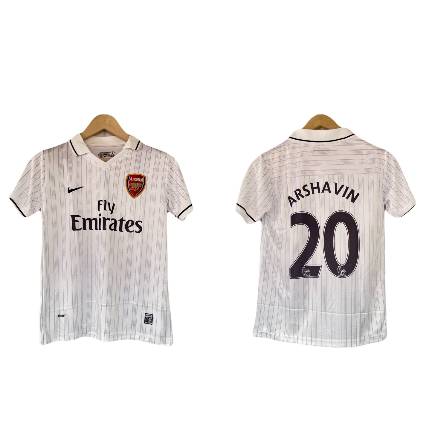 Arsenal 2006-2007 Arshavin Away  kit Half Sleeve collar Embroidery - P1560 Ms Retro Store