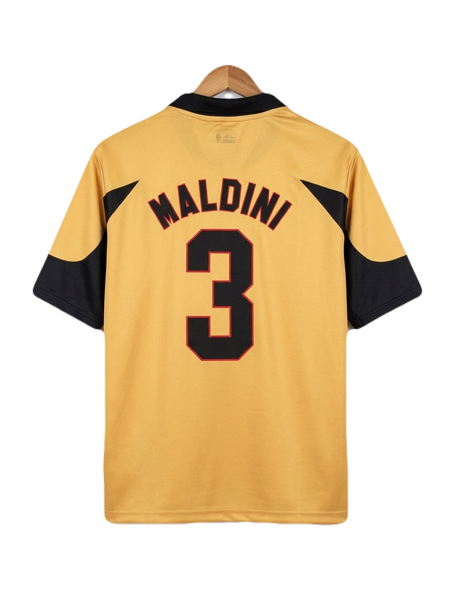 Ac milan 100th anniversary kit maldini  Five sleeve Collar sublimation -  Ms Retro Store