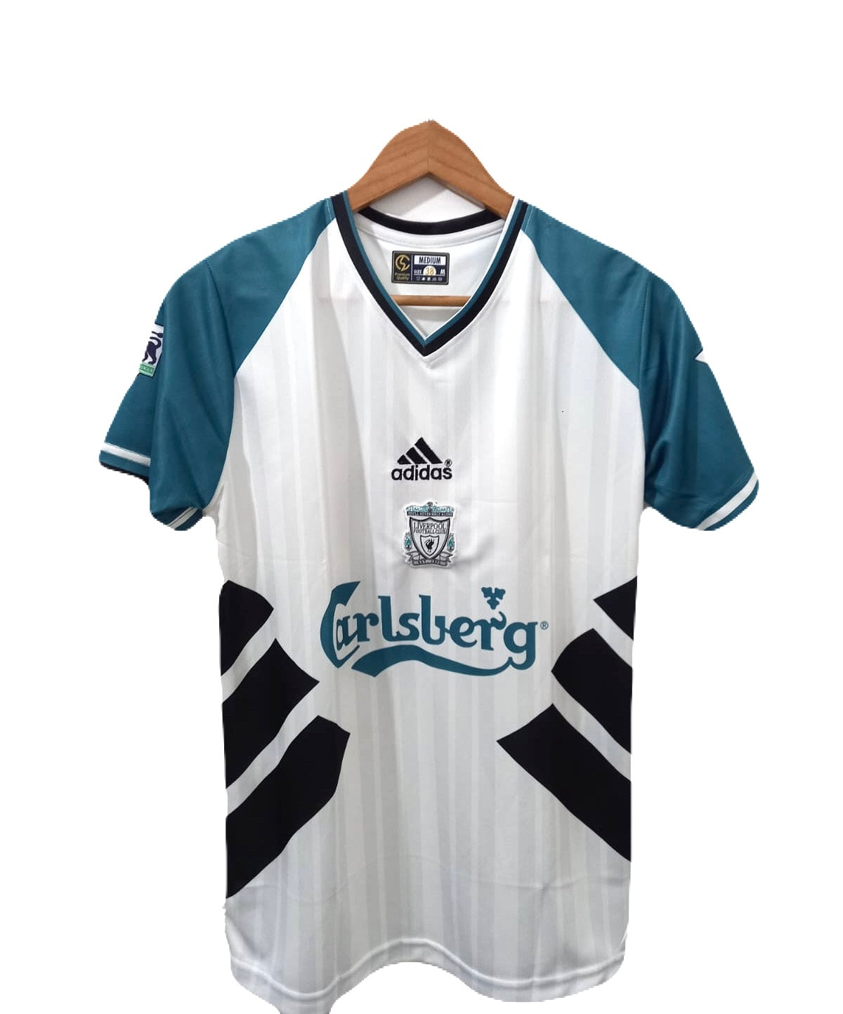 Liverpool 1993/95 away jersey half sleeve v neck - ms retro store