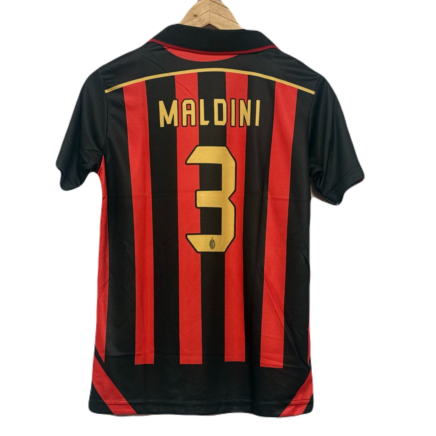 Ac Milan 2006-07 Home kit Polo Maldini Half Sleeve - Ms Retro Store