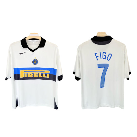 Intermilan 2005/06 away five sleeve jersey figo - ms retro store