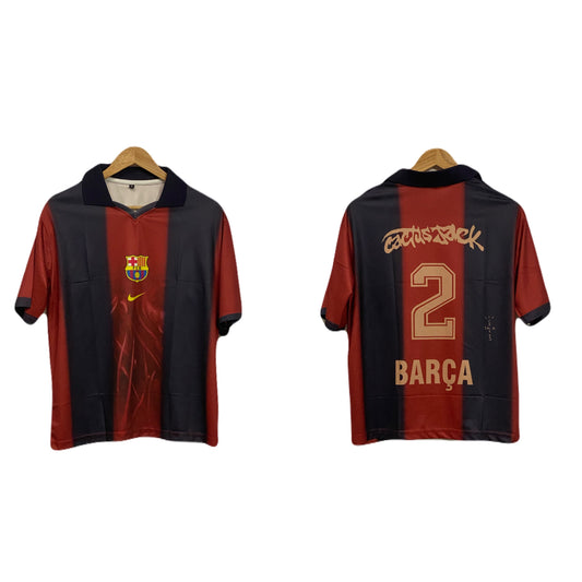 BARCELONA X TRAVIS SCOTT SPECIAL EDITION KIT FIVESLEEVE POLO  - P203 - Ms Retro Store
