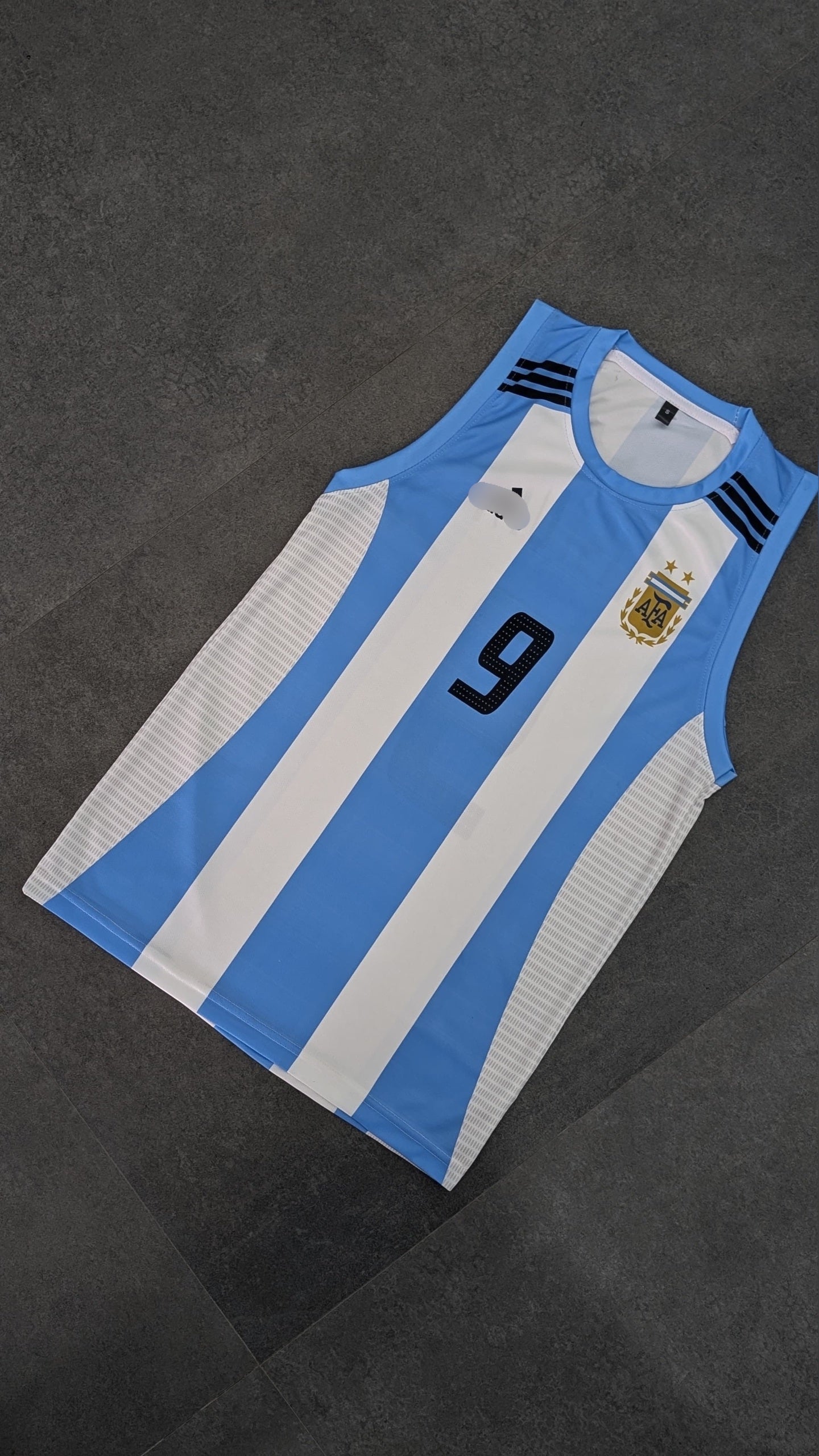Batistuta argentina worldcup home sleevless bibs -