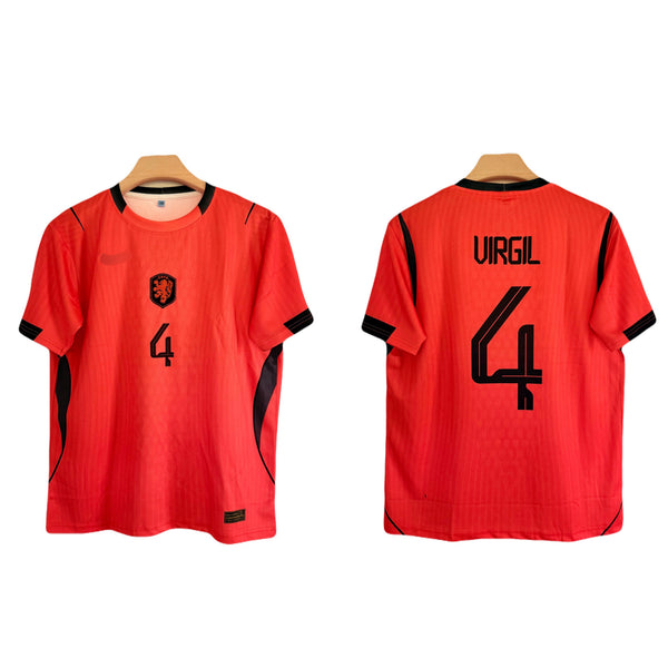 Van dijik Netherland 2026 World Cup Away Half Sleeve Jersey -