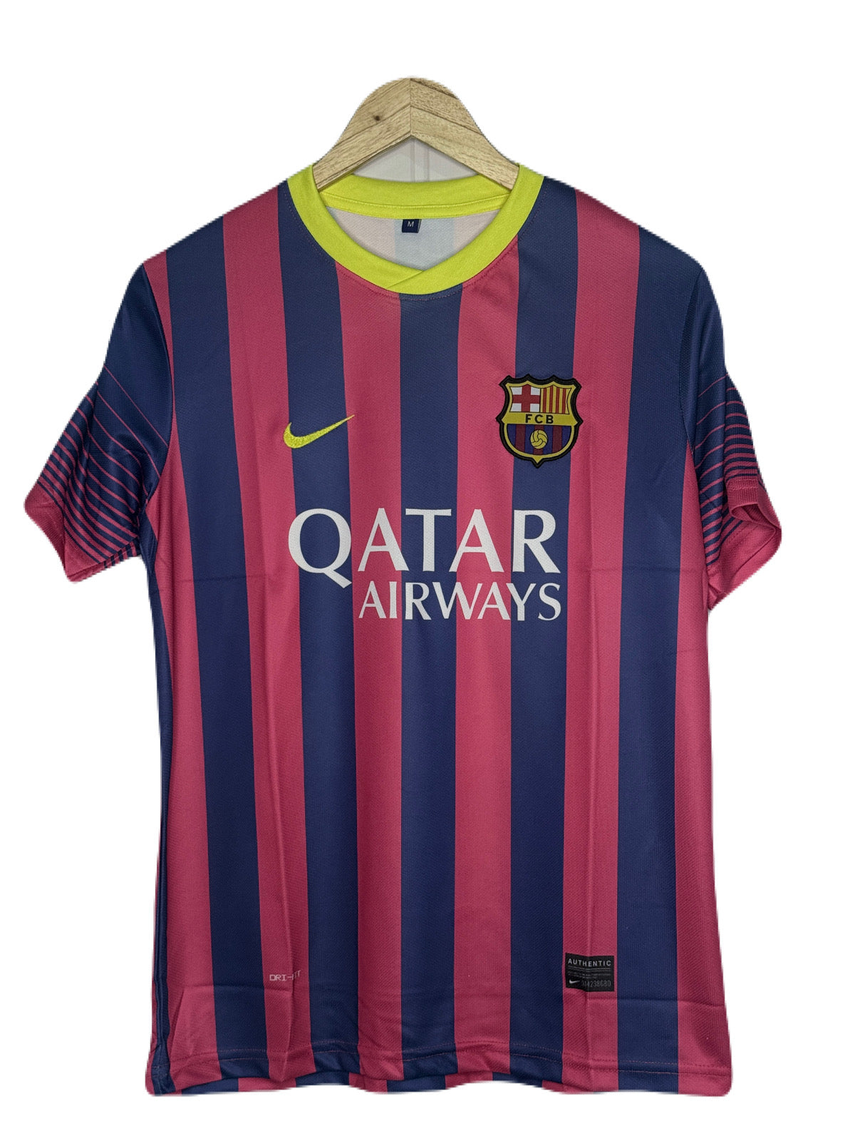 Fc Barcelona 2013-14 Home Kit Messi Half Sleeve - P871 Ms Retro Store