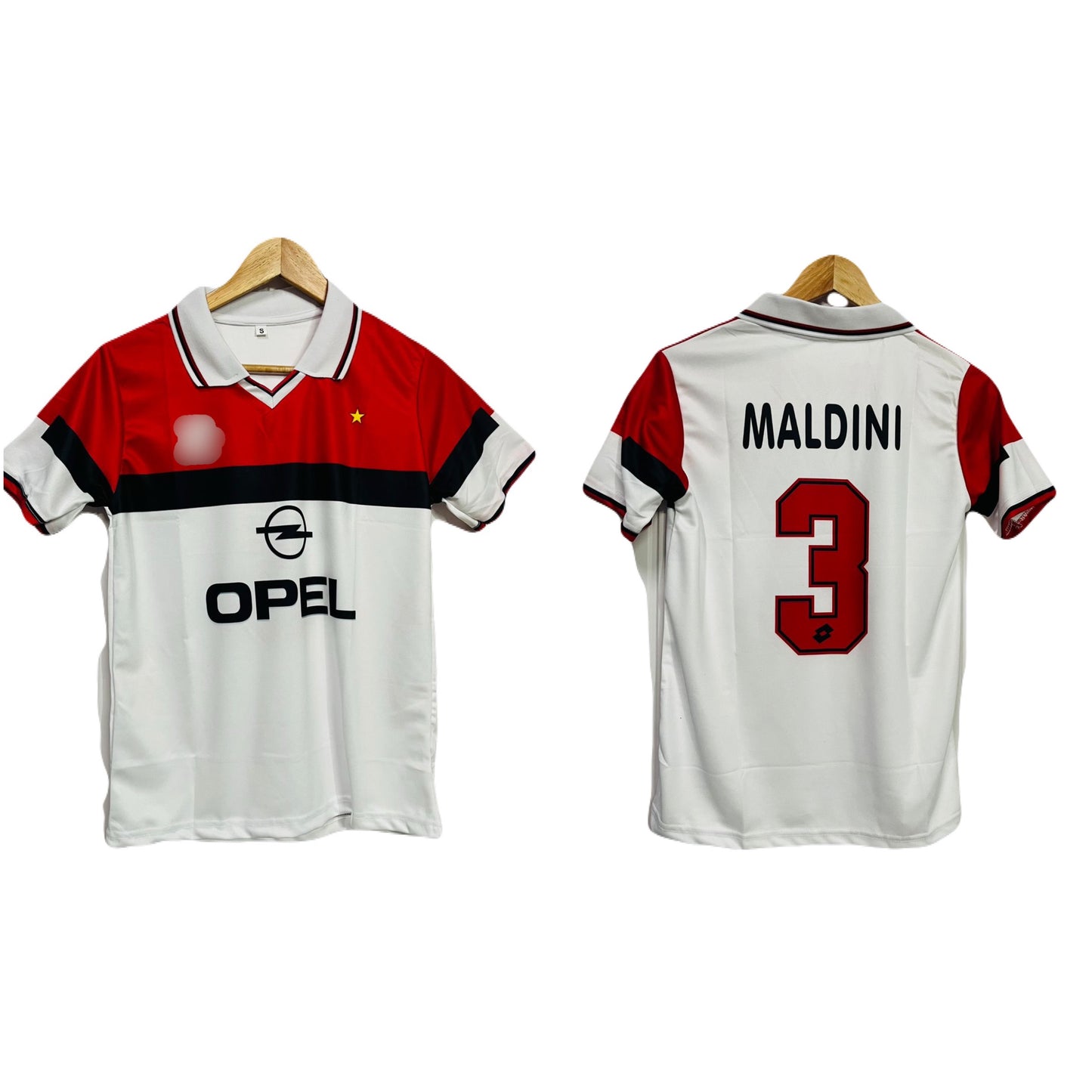 ac milan 1994/95 away jersey maldini - ms retro store