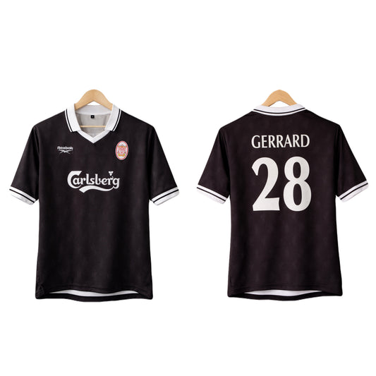 Liverpool Gerrard 2004 Five Sleeve Collar Embroidery -Ms Retro Store