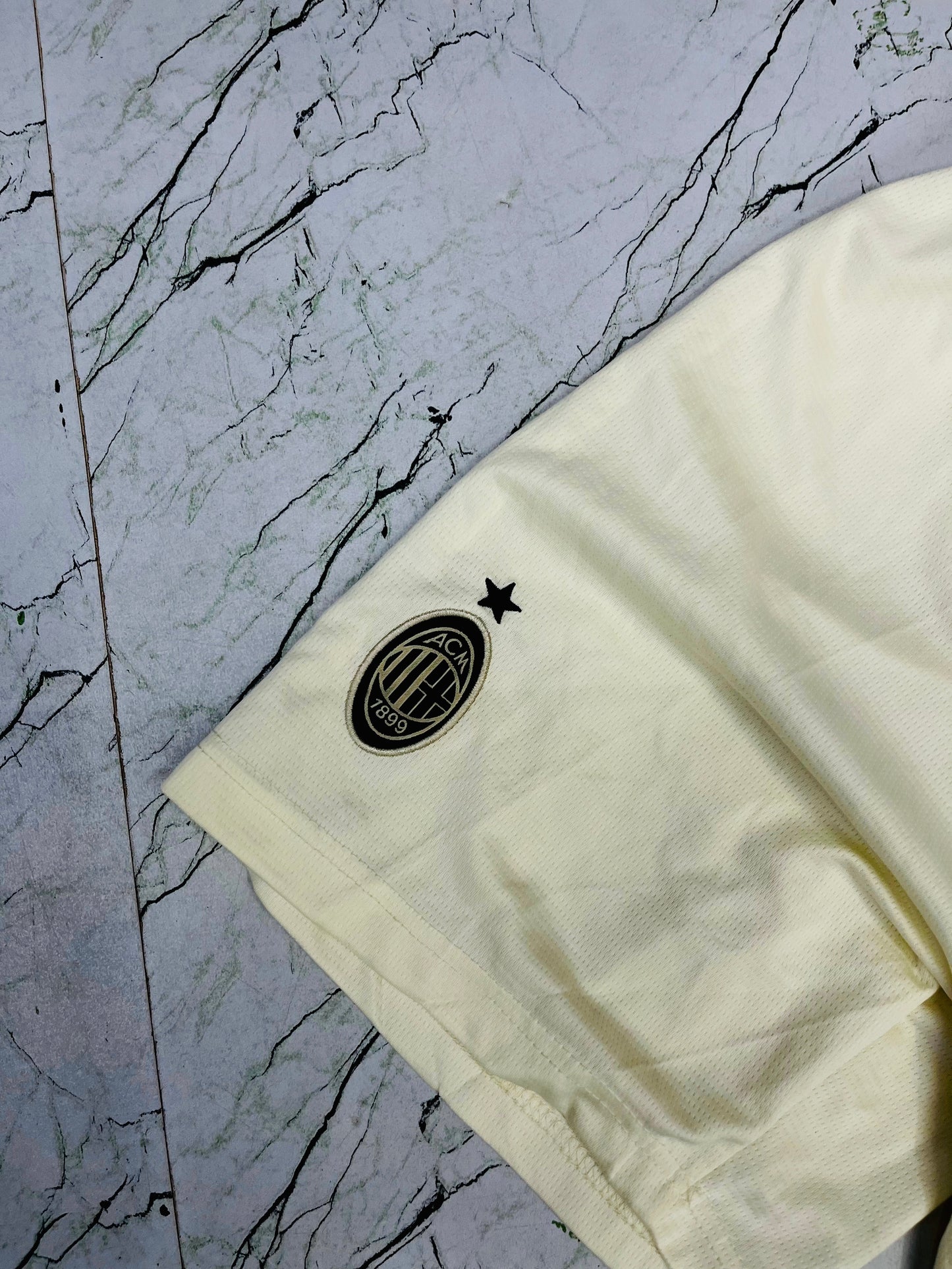 Premium first quality  Ac Milan  Light Cream colour Shorts - P585 Ms Retro Store