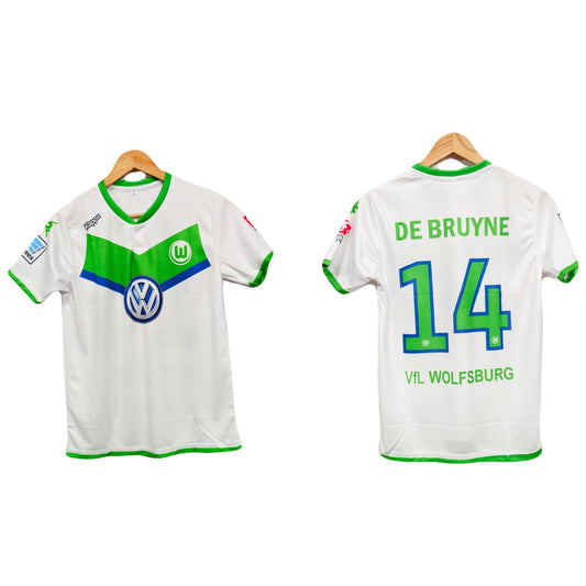 2015-16 Wolfsburg Kappa HomeKit De Bruyne Half sleeve - P75 - Ms Retro Store