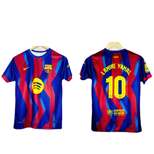 Fc Barcelona 2025-26 Fourth Kit Yamal Half Sleeve -Ms Retro Store