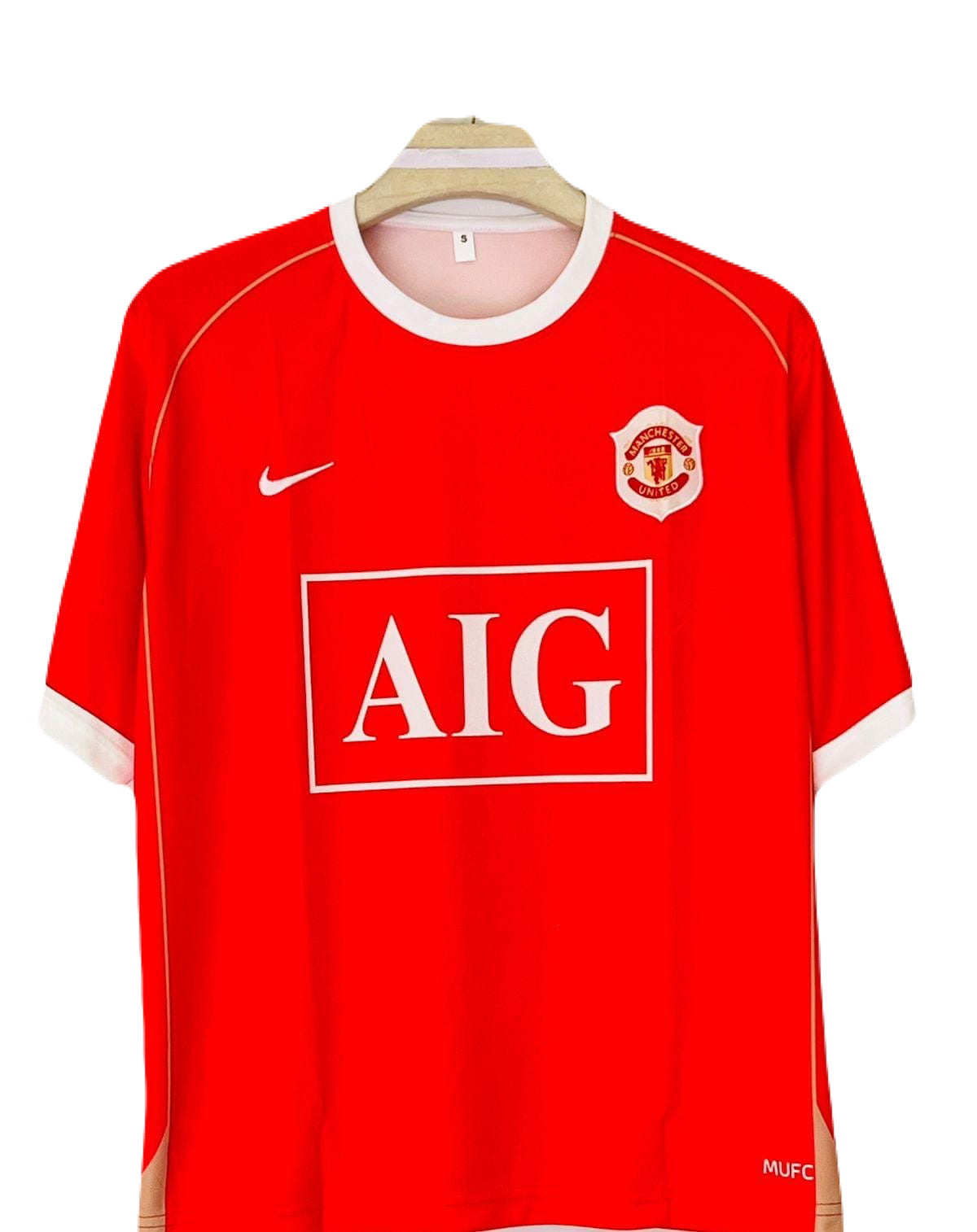 Manchester united 2006/07 Home five sleeve Ronaldo - ms retro store