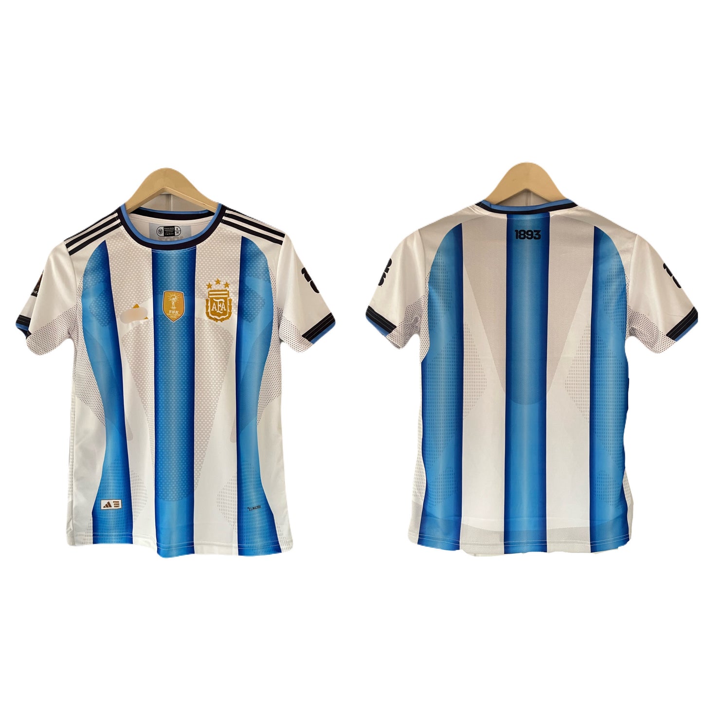 Argentina 2026 World Cup Home Kit plain back Half Sleeve embroidery -