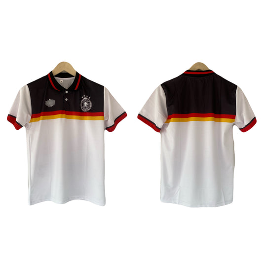 Germany plain half sleeve collar sublimation jersey