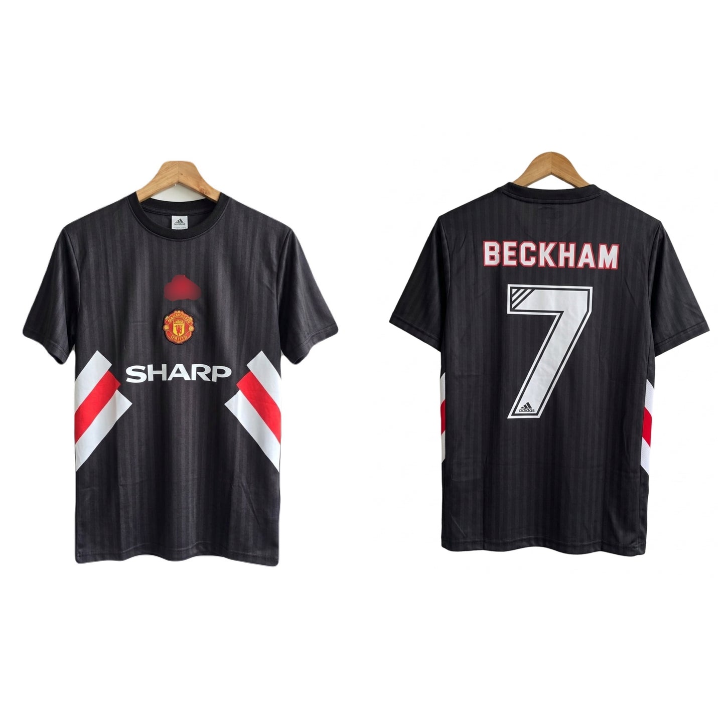 Manchester United2005-07 away Kit Beckham Half Sleeve embroidery -P1712  Ms Retro Store