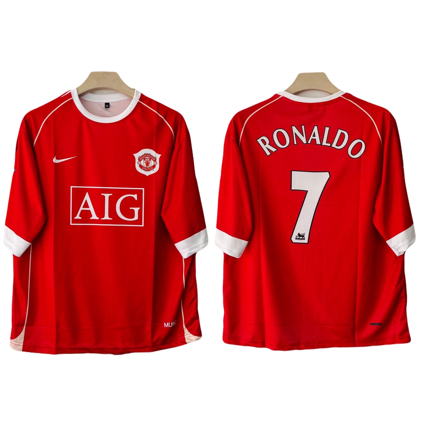Manchester United 2006-07 Home kit Ronaldo Five sleeve - Ms Retro Store