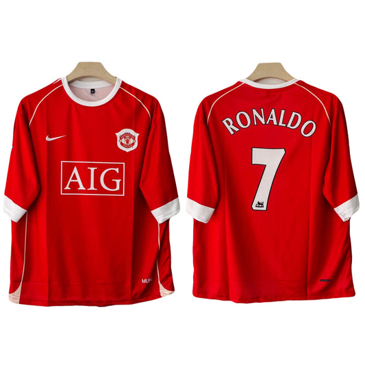 Manchester United 2006-07 Home kit Ronaldo Five sleeve - Ms Retro Store
