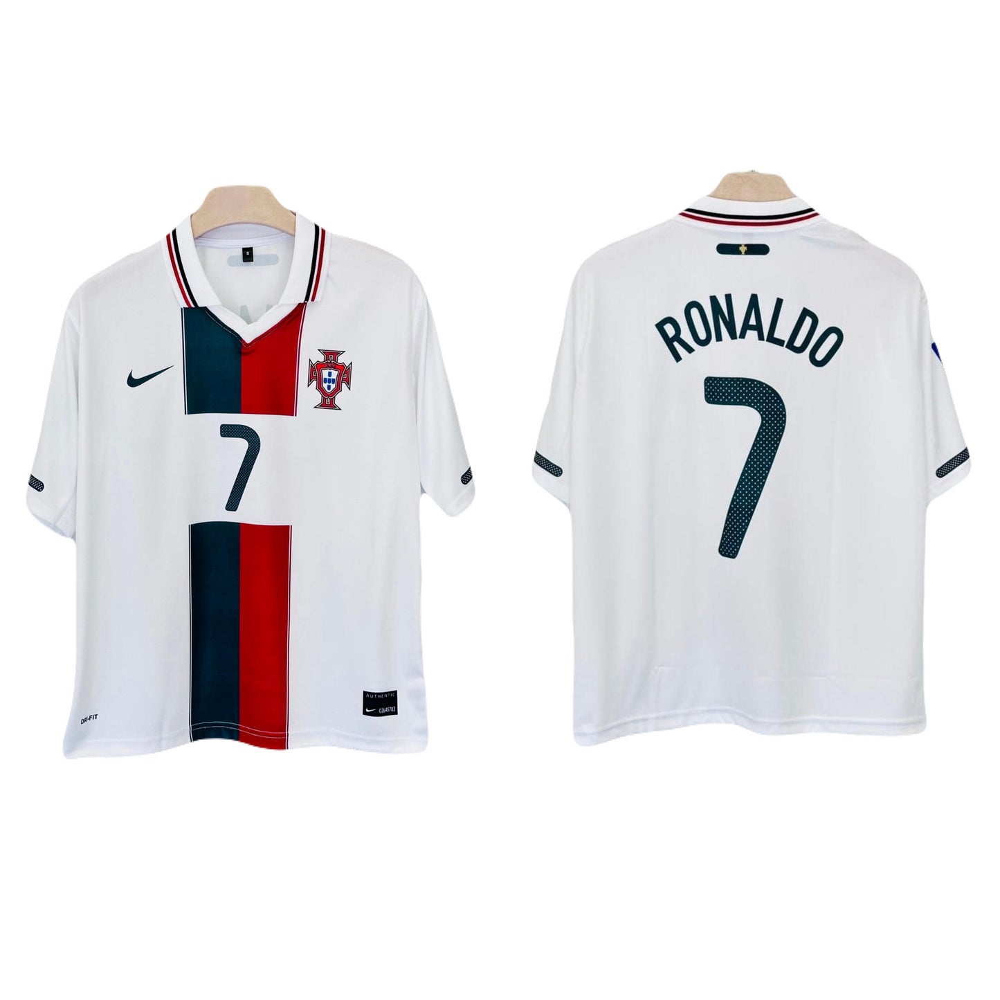 Portugal 2022-23 ronaldo away Collar Five Sleeve Sublimation - Ms Retro Store
