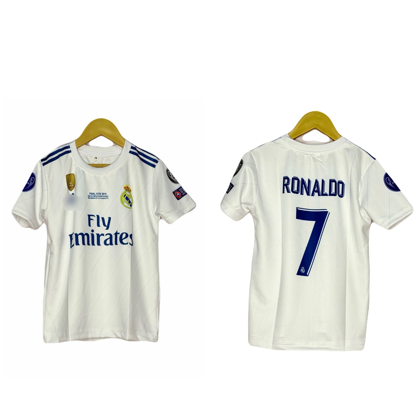 Real Madrid 2018 Ucl Final Kit Ronaldo Kids - P1292 Ms Retro Store