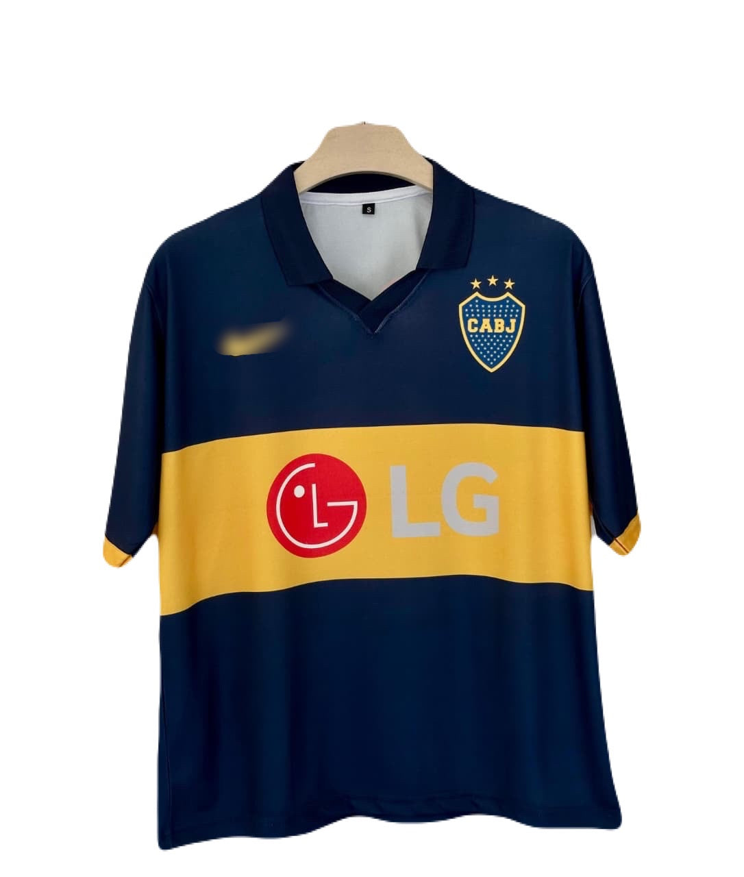 Boca juniors 2009-10 Home kit Roman Five sleeve Ms Retro Store