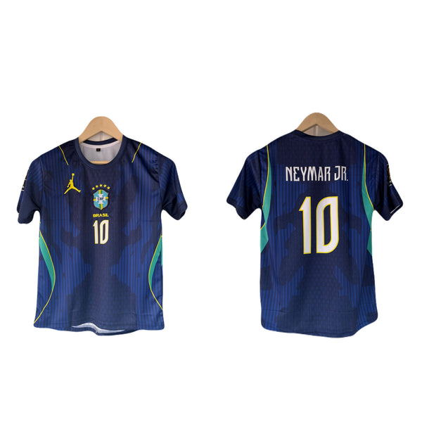 Brazil 2026 away Neymar jr Half sleeve Embroidery jersey  - P1629 ms retro store