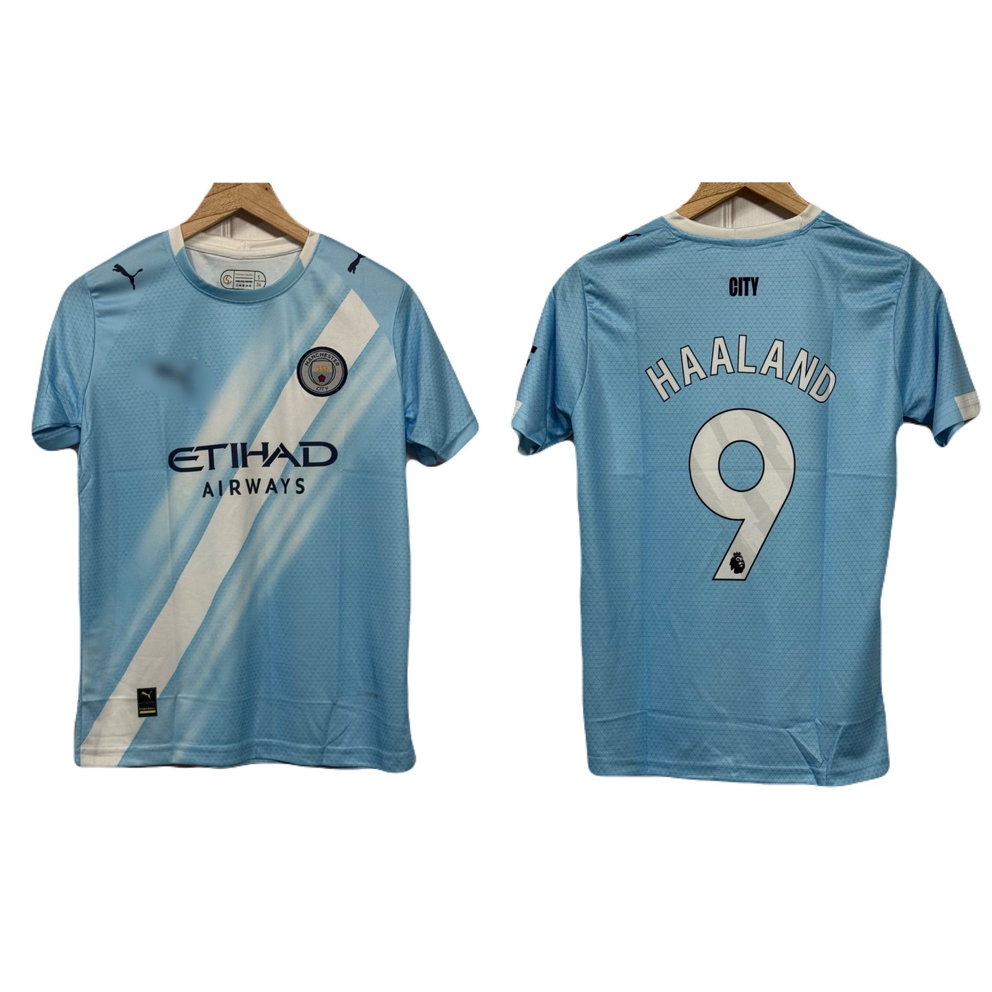 Manchester City 2025-26 Home kit Haaland Half Sleeve - Ms Retro Store