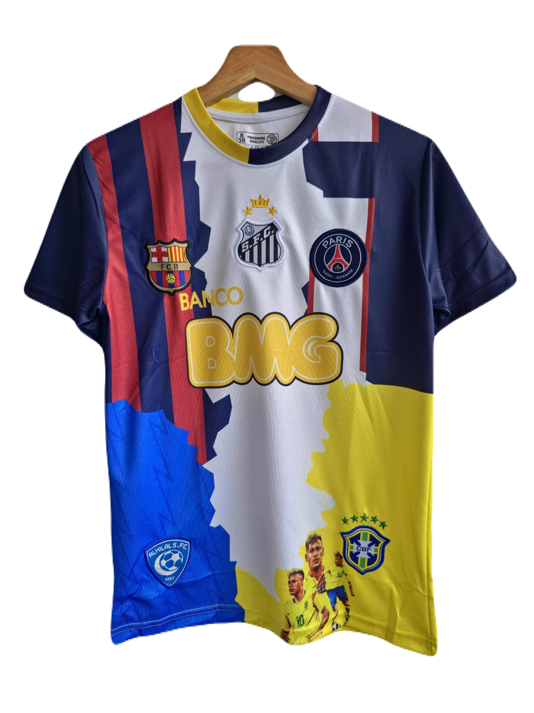 Neymar jr all time club jersey embroidery Limited edition
