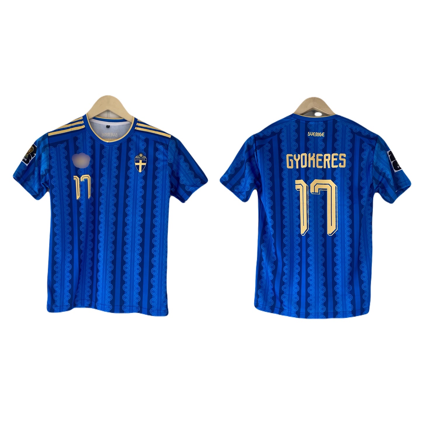 Gyokeres Sweden 2026 World Cup Home Kit Half Sleeve sublimation -