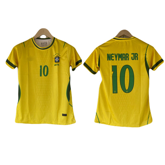 Neymar Brazil Home Half sleeve embroidery jersey - P2147