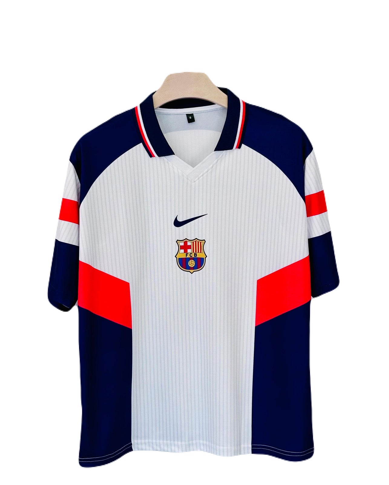 BARCELONA MESSI SPECIAL EDITION COLLAR FIVE SLEEVE SUBLIMATION - Ms retro store