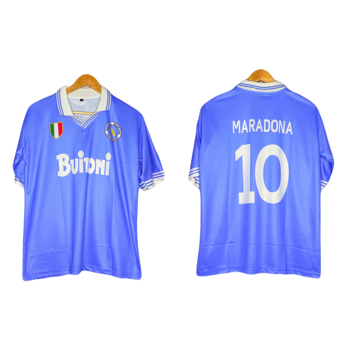 Napoli 1995 Home Kit Maradona Five Sleeve - P982 Ms Retro Store