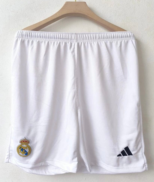 Real madrid white shorts - ms retro store