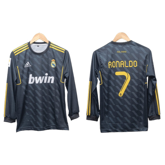 Best retro Realmadrid 2011/12 Away jersey Ronaldo 7 full sleeve - ms retro store