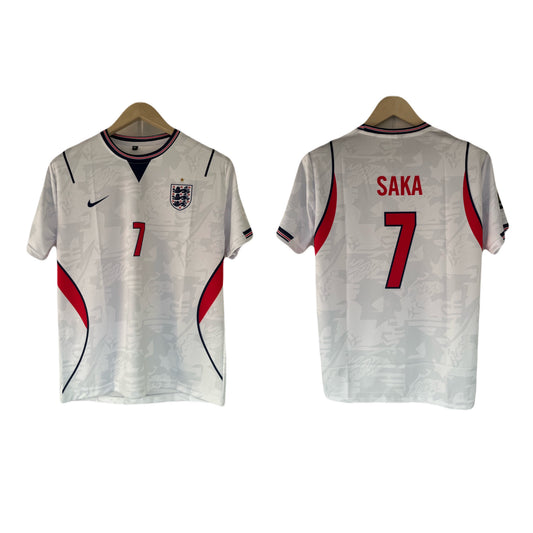 England 2026 World Cup Home Saka Half Sleeve Sublimation Jersey -P1480 Ms Retro Store