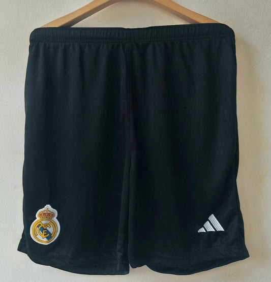 Real madrid black shorts P610 - ms retro store