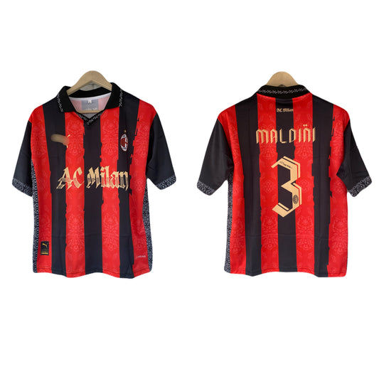 Maldini Ac milan Five sleeve Collar Sublimation jersey- P2217
